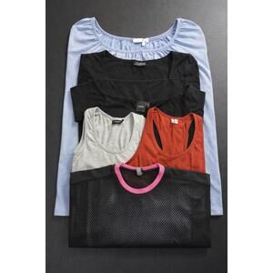 ASOS Top Bundle Lot 6 Pieces Size Small Y2K Crop Tops Tanks Summer Capsule
